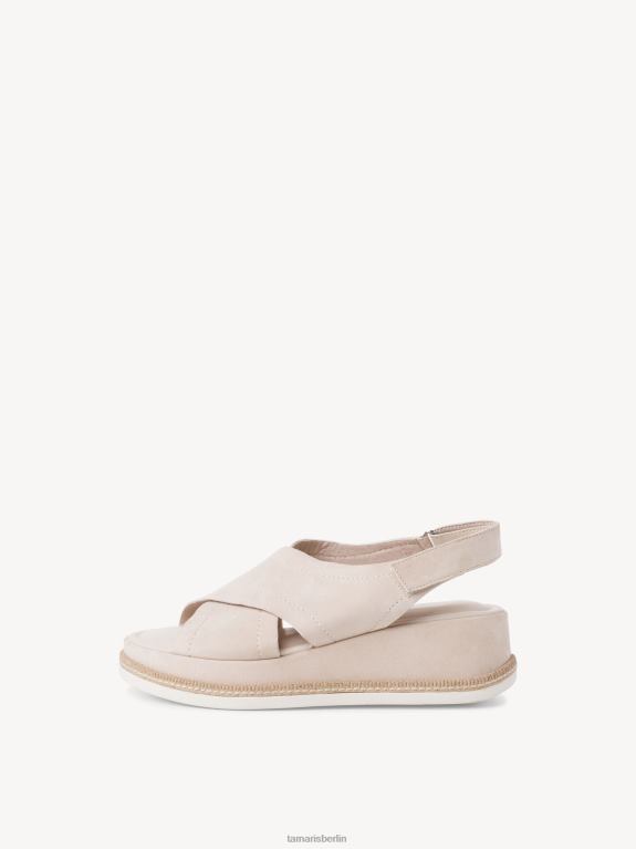 de Tamaris Frauen Sandale aus Leder – Beige/Elfenbein 0LHV41475 Schuhe