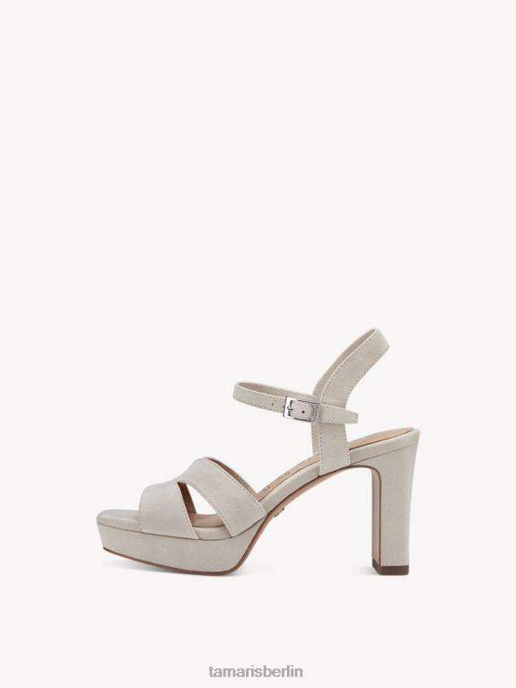 de Tamaris Frauen Sandale aus Leder – Beige/Elfenbein 0LHV42214 Schuhe
