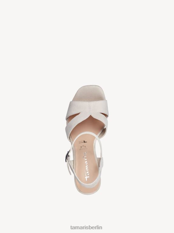 de Tamaris Frauen Sandale aus Leder – Beige/Elfenbein 0LHV42214 Schuhe