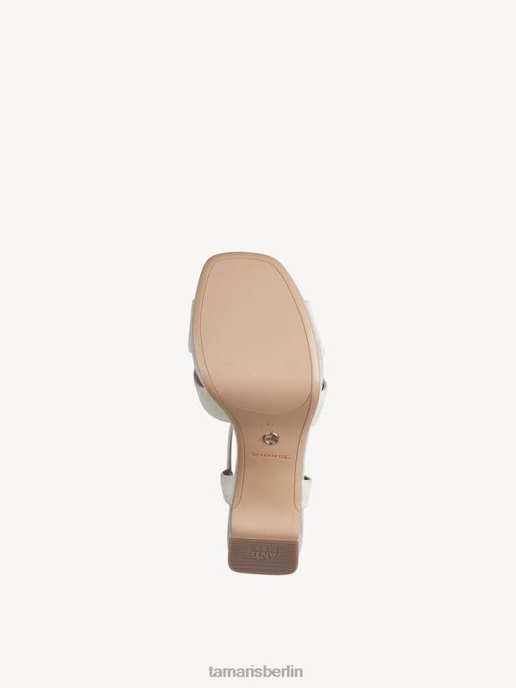de Tamaris Frauen Sandale aus Leder – Beige/Elfenbein 0LHV42214 Schuhe