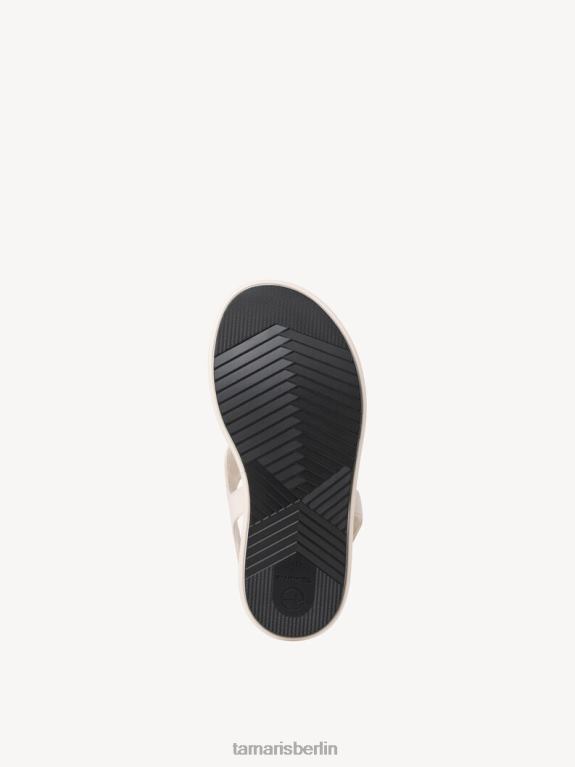 de Tamaris Frauen Sandale aus Leder – Beige/Elfenbein 0LHV42339 Schuhe