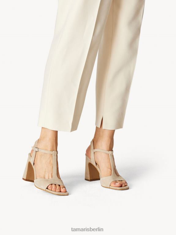 de Tamaris Frauen Sandale aus Leder – Beige/Taupe 0LHV41190 Schuhe