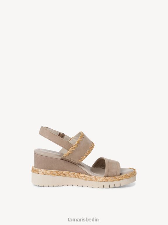 de Tamaris Frauen Sandale aus Leder – Beige/Taupe 0LHV41489 Schuhe