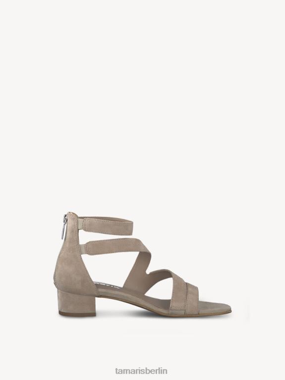 de Tamaris Frauen Sandale aus Leder – Beige/Taupe 0LHV4783 Schuhe