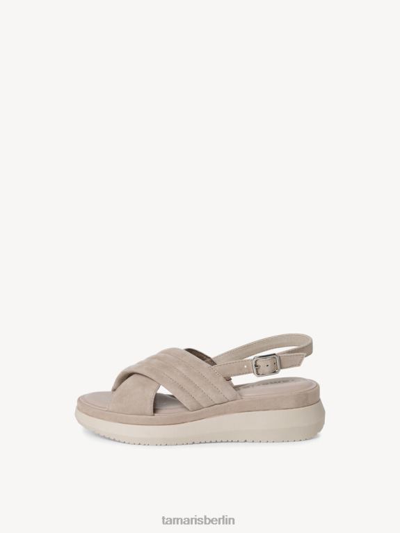 de Tamaris Frauen Sandale aus Leder – Beige/Taupe 0LHV4804 Schuhe