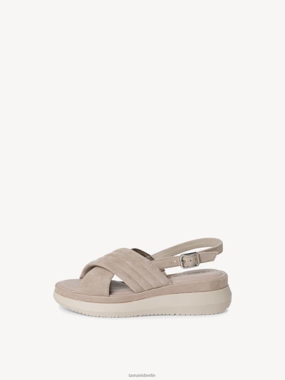 de Tamaris Frauen Sandale aus Leder – Beige/Taupe 0LHV4804 Schuhe