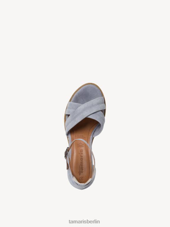de Tamaris Frauen Sandale aus Leder – Blau/Hellblau 0LHV41531 Schuhe