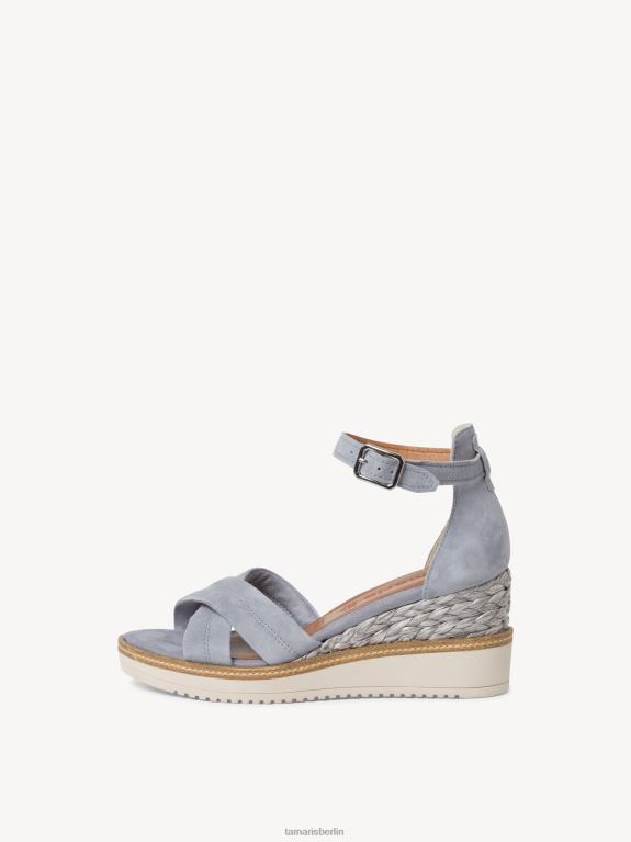 de Tamaris Frauen Sandale aus Leder – Blau/Hellblau 0LHV41531 Schuhe