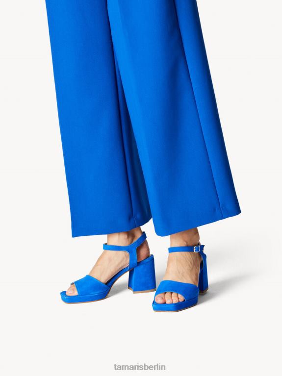 de Tamaris Frauen Sandale aus Leder – Blau/Königsblau 0LHV41235 Schuhe