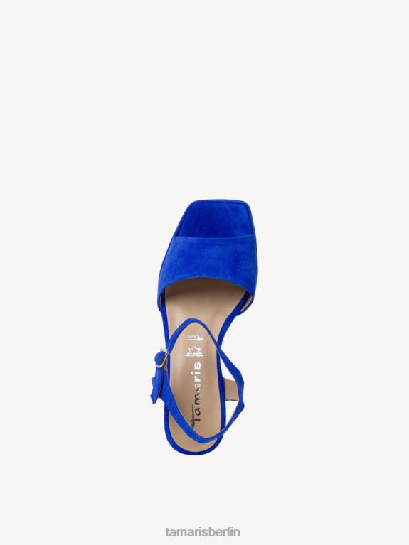 de Tamaris Frauen Sandale aus Leder – Blau/Königsblau 0LHV41235 Schuhe