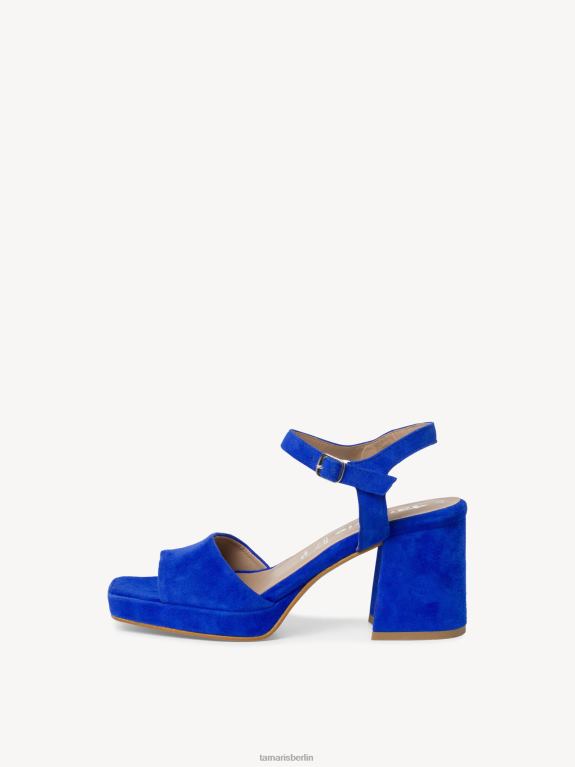 de Tamaris Frauen Sandale aus Leder – Blau/Königsblau 0LHV41235 Schuhe