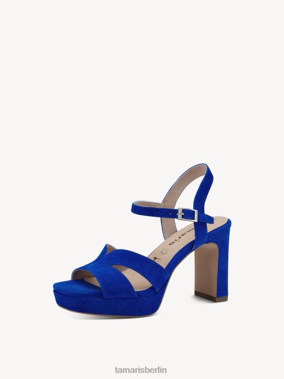 de Tamaris Frauen Sandale aus Leder – Blau/Königsblau 0LHV41264 Schuhe