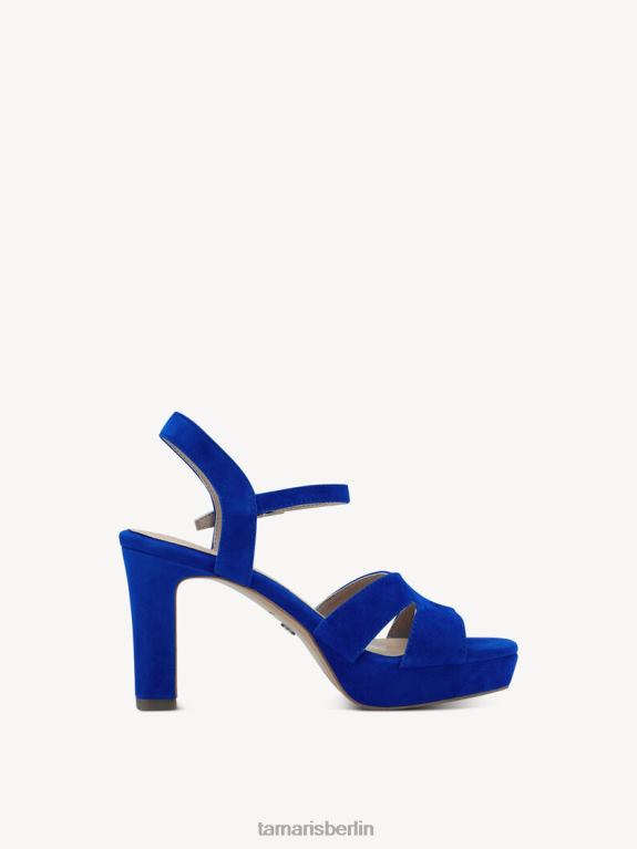 de Tamaris Frauen Sandale aus Leder – Blau/Königsblau 0LHV41264 Schuhe