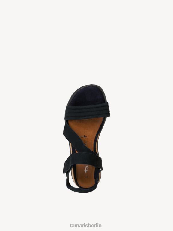 de Tamaris Frauen Sandale aus Leder – Blau/Marineblau 0LHV41435 Schuhe