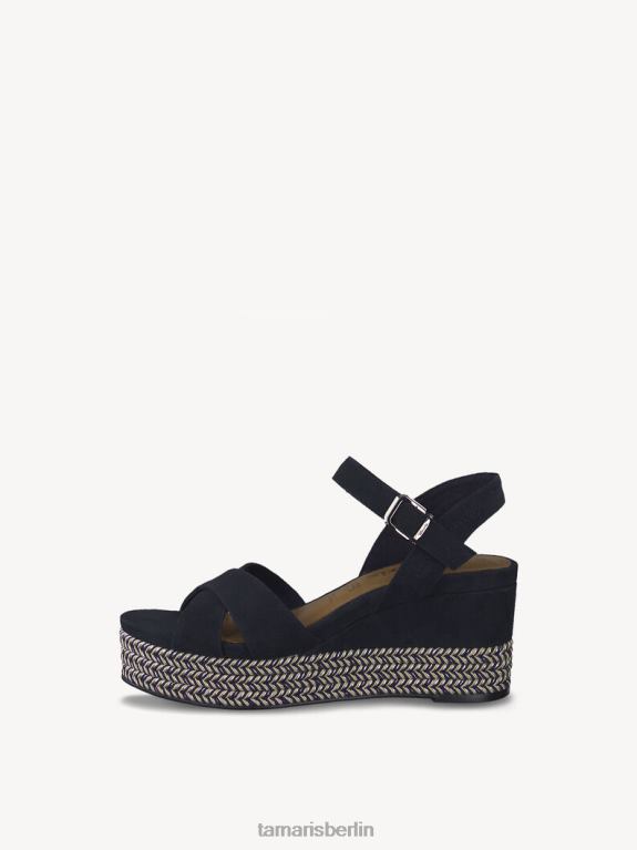 de Tamaris Frauen Sandale aus Leder – Blau/Marineblau 0LHV42088 Schuhe