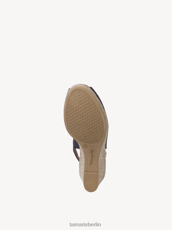 de Tamaris Frauen Sandale aus Leder – Blau/Marineblau 0LHV4222 Schuhe