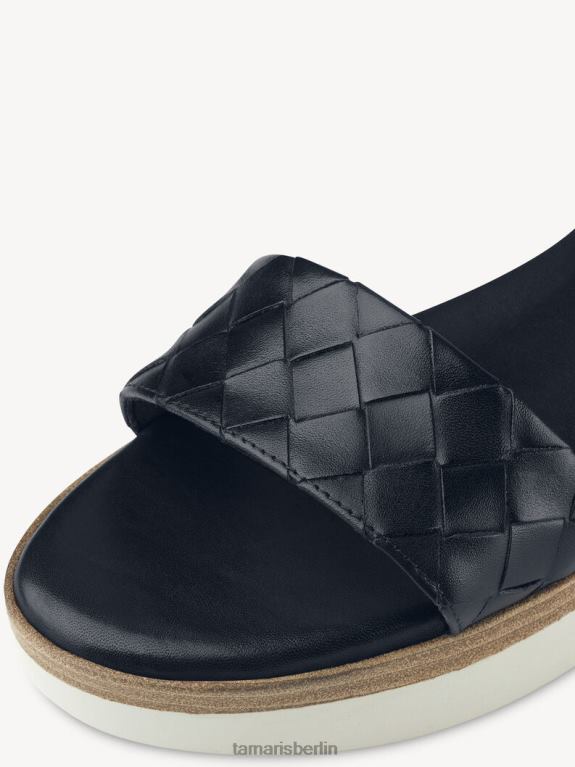 de Tamaris Frauen Sandale aus Leder – Blau/Marineblau 0LHV4419 Schuhe