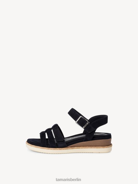 de Tamaris Frauen Sandale aus Leder – Blau/Marineblau 0LHV4500 Schuhe
