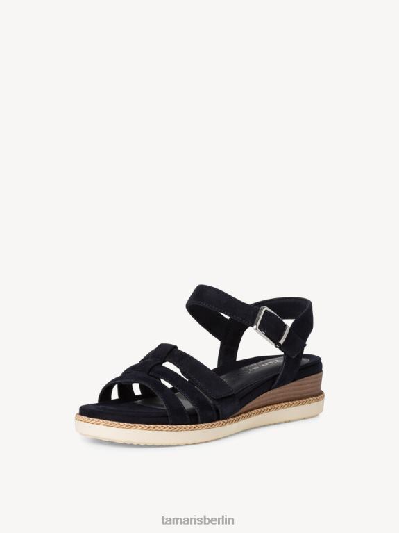 de Tamaris Frauen Sandale aus Leder – Blau/Marineblau 0LHV4500 Schuhe