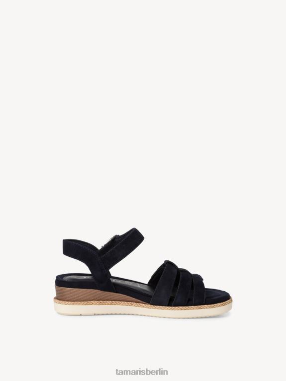 de Tamaris Frauen Sandale aus Leder – Blau/Marineblau 0LHV4500 Schuhe