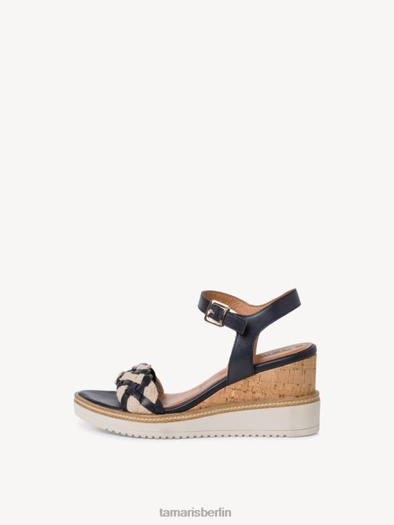 de Tamaris Frauen Sandale aus Leder – Blau/Marineblau 0LHV4697 Schuhe