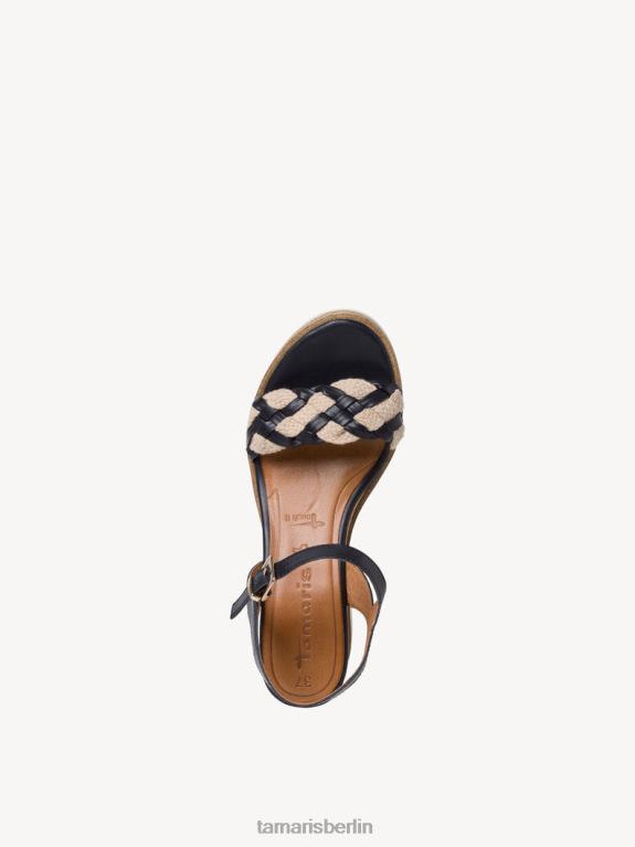 de Tamaris Frauen Sandale aus Leder – Blau/Marineblau 0LHV4697 Schuhe
