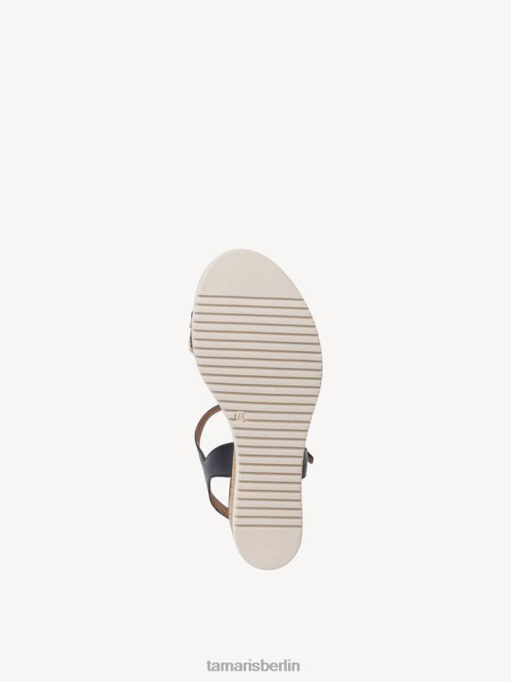 de Tamaris Frauen Sandale aus Leder – Blau/Marineblau 0LHV4697 Schuhe
