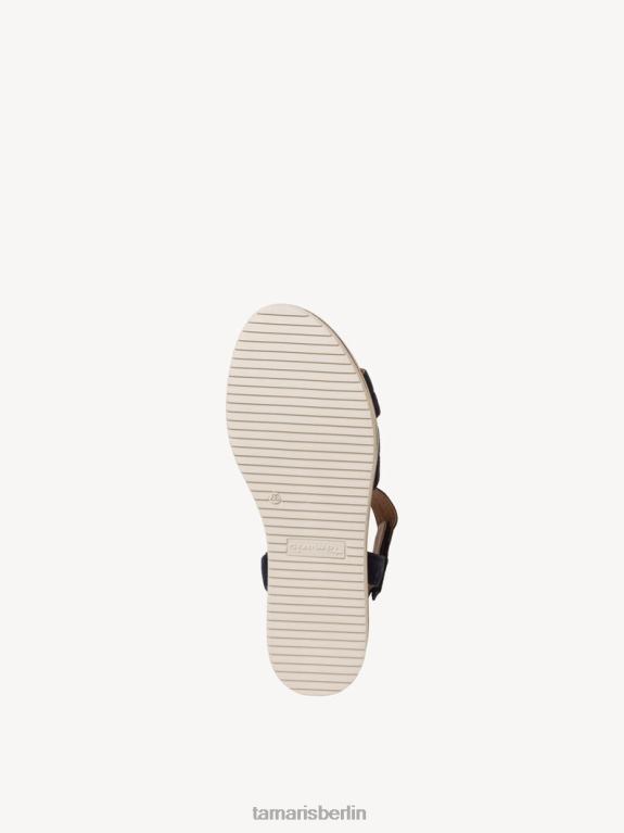 de Tamaris Frauen Sandale aus Leder – Blau/Marineblau 0LHV4962 Schuhe
