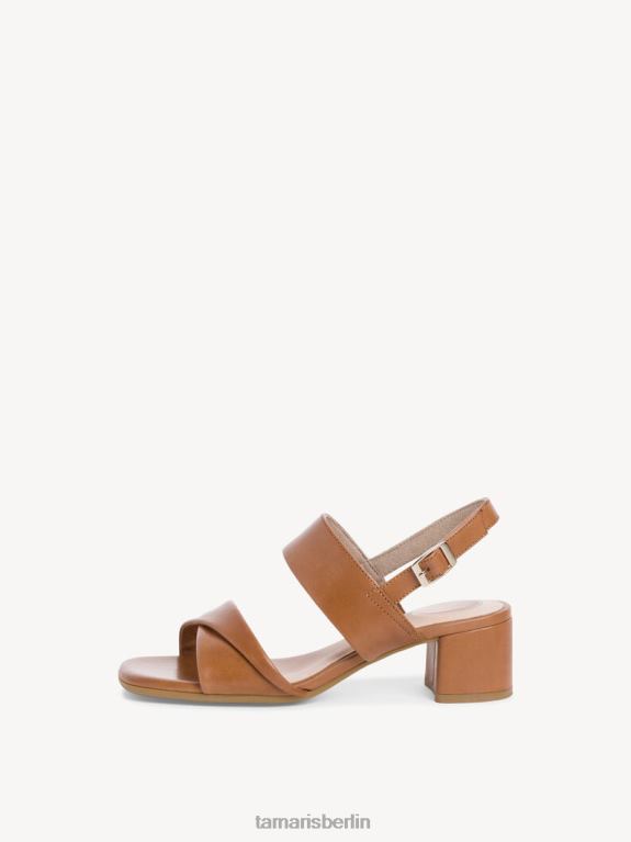 de Tamaris Frauen Sandale aus Leder – Braun/Cognac 0LHV41692 Schuhe