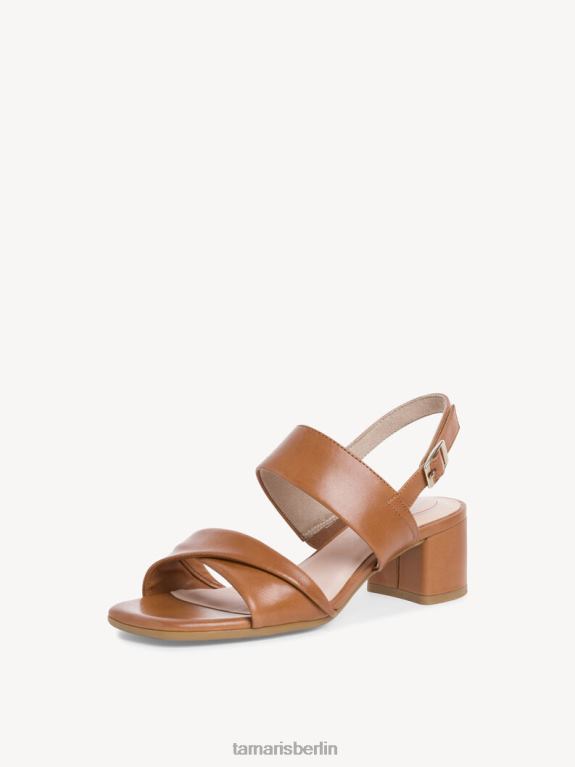 de Tamaris Frauen Sandale aus Leder – Braun/Cognac 0LHV41692 Schuhe