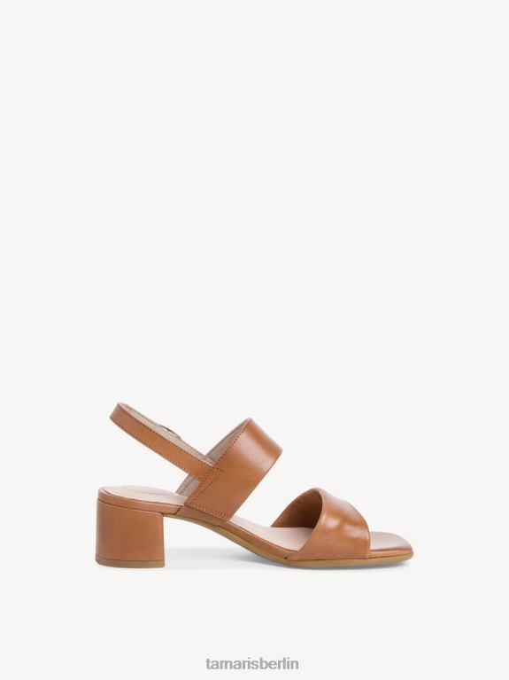 de Tamaris Frauen Sandale aus Leder – Braun/Cognac 0LHV41692 Schuhe
