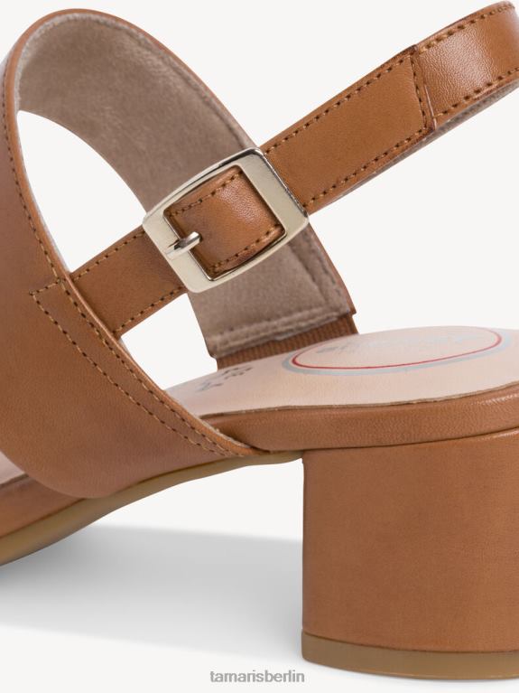 de Tamaris Frauen Sandale aus Leder – Braun/Cognac 0LHV41692 Schuhe