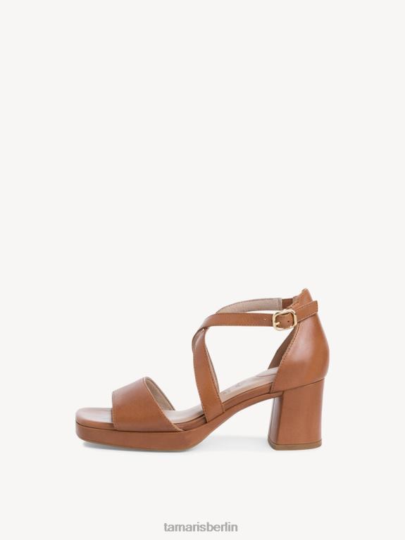 de Tamaris Frauen Sandale aus Leder – Braun/Cognac 0LHV41796 Schuhe