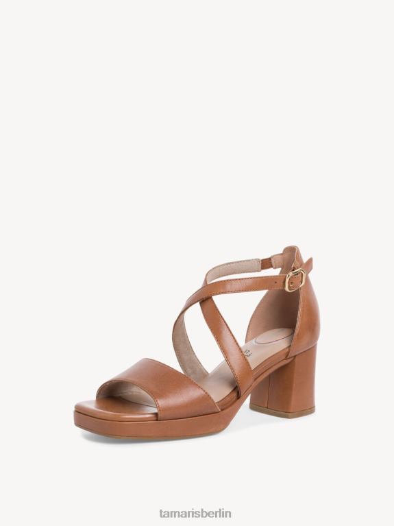 de Tamaris Frauen Sandale aus Leder – Braun/Cognac 0LHV41796 Schuhe