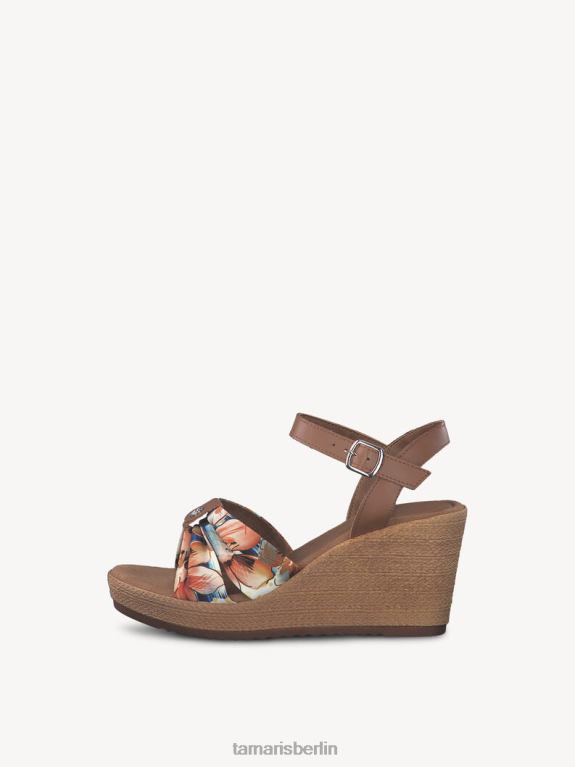 de Tamaris Frauen Sandale aus Leder – Braun/Cuoio 0LHV4137 Schuhe