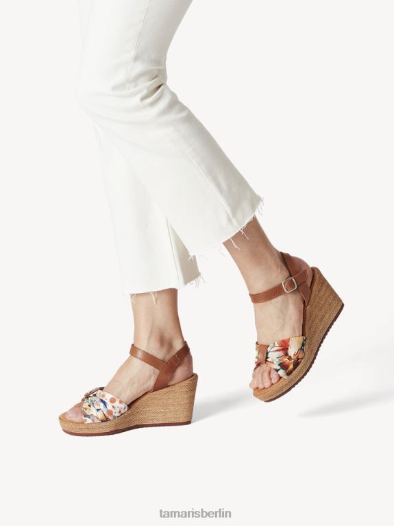 de Tamaris Frauen Sandale aus Leder – Braun/Cuoio 0LHV4137 Schuhe