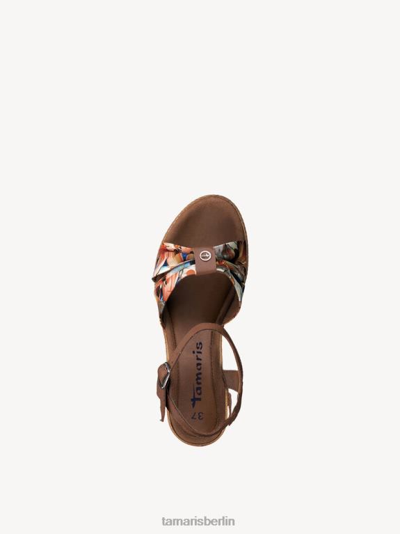 de Tamaris Frauen Sandale aus Leder – Braun/Cuoio 0LHV4137 Schuhe