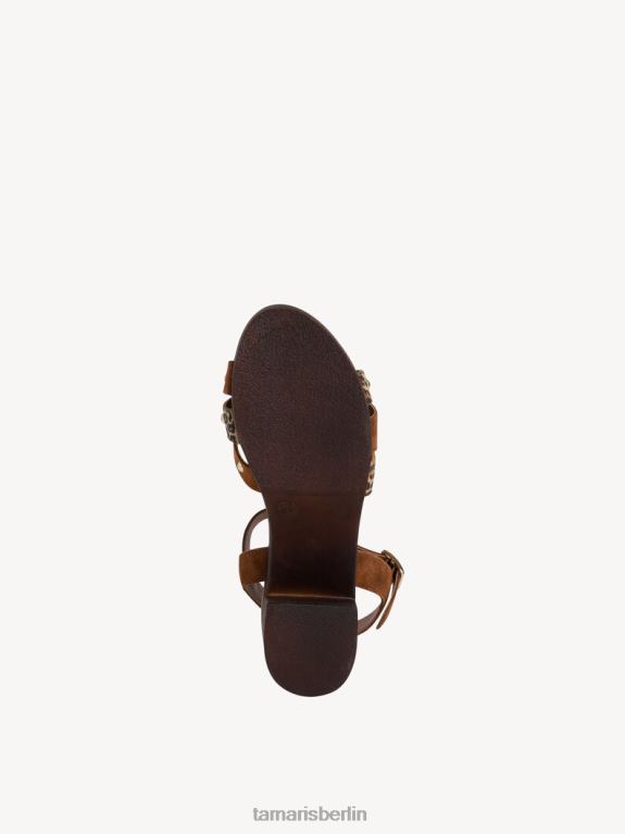 de Tamaris Frauen Sandale aus Leder – Braun/Cuoio 0LHV4256 Schuhe