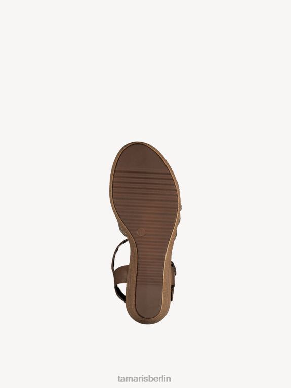 de Tamaris Frauen Sandale aus Leder – Braun/Cuoio 0LHV4299 Schuhe