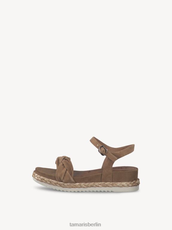 de Tamaris Frauen Sandale aus Leder – Braun/Kamel 0LHV41336 Schuhe