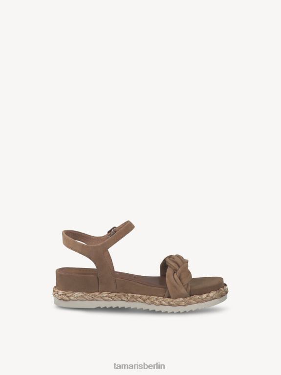de Tamaris Frauen Sandale aus Leder – Braun/Kamel 0LHV41336 Schuhe