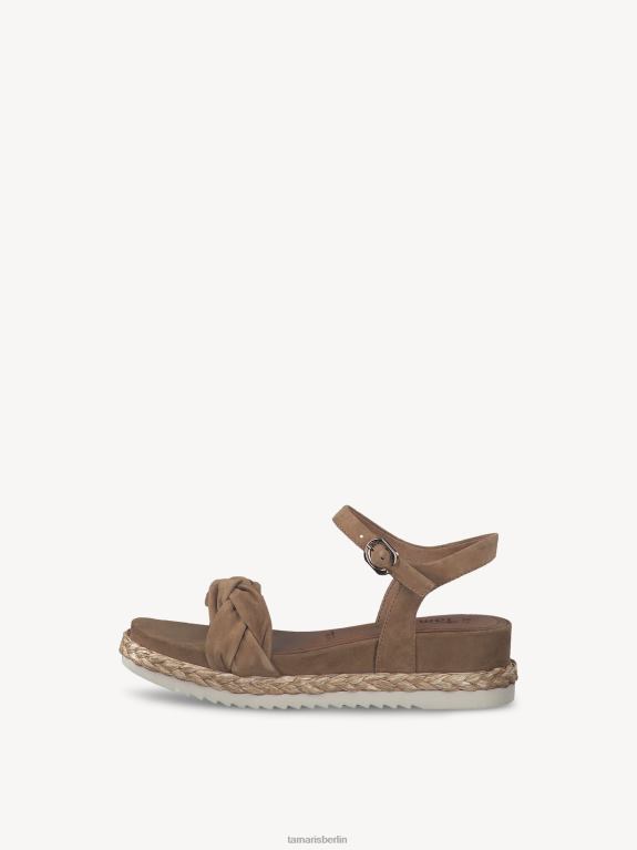 de Tamaris Frauen Sandale aus Leder – Braun/Kamel 0LHV41336 Schuhe