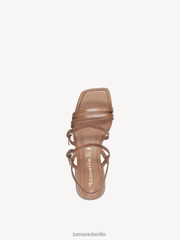 de Tamaris Frauen Sandale aus Leder – Braun/Kamel 0LHV4472 Schuhe