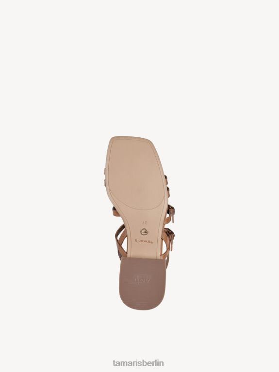 de Tamaris Frauen Sandale aus Leder – Braun/Kamel 0LHV4472 Schuhe