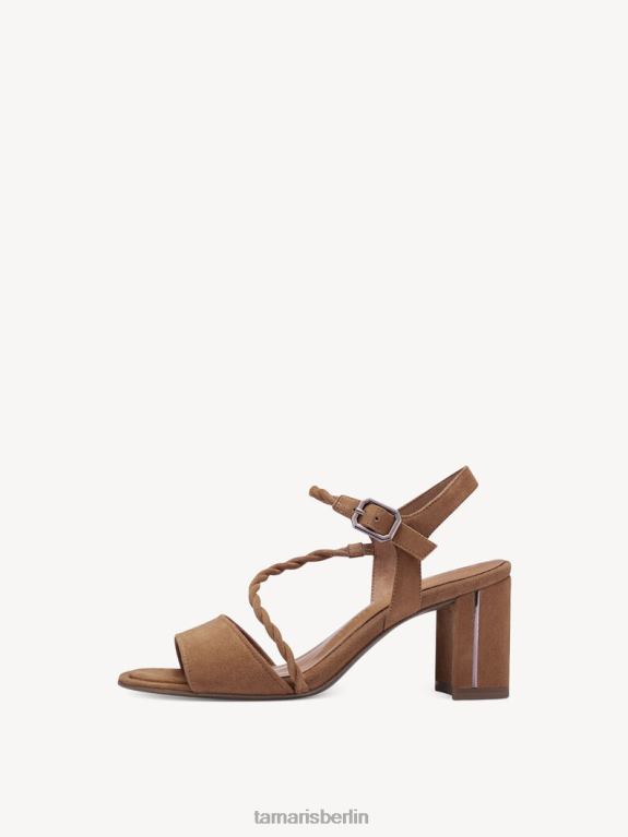 de Tamaris Frauen Sandale aus Leder – Braun/Kamel 0LHV4567 Schuhe