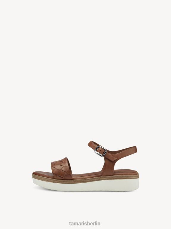 de Tamaris Frauen Sandale aus Leder – Braun/Nuss 0LHV41280 Schuhe