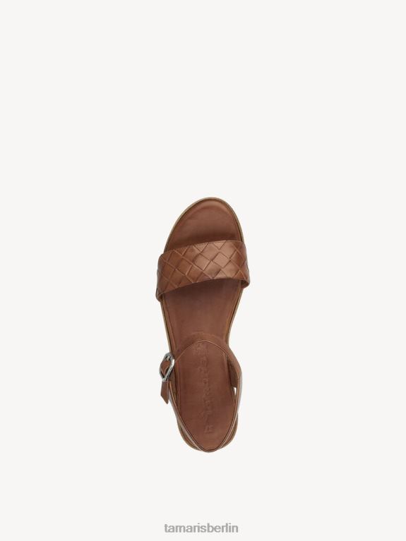 de Tamaris Frauen Sandale aus Leder – Braun/Nuss 0LHV41280 Schuhe