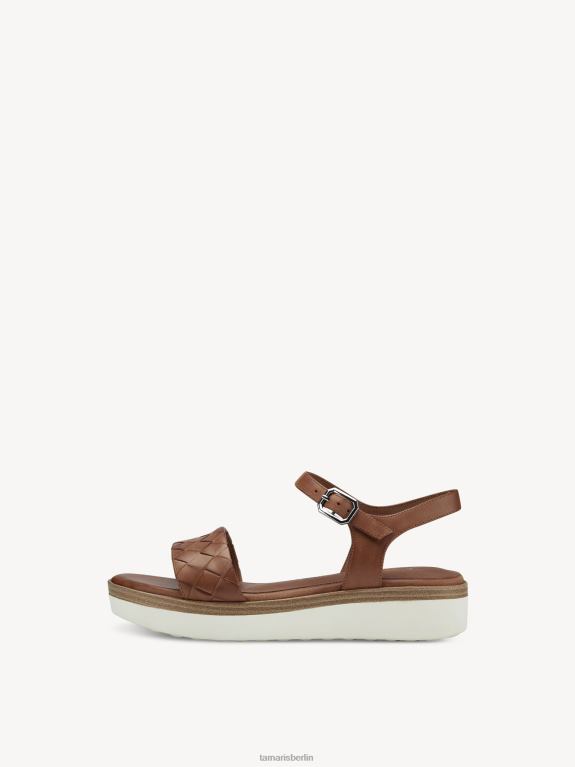de Tamaris Frauen Sandale aus Leder – Braun/Nuss 0LHV41280 Schuhe