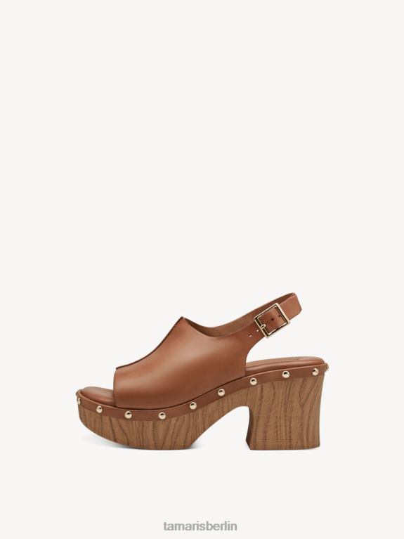 de Tamaris Frauen Sandale aus Leder – Braun/Nuss 0LHV4228 Schuhe