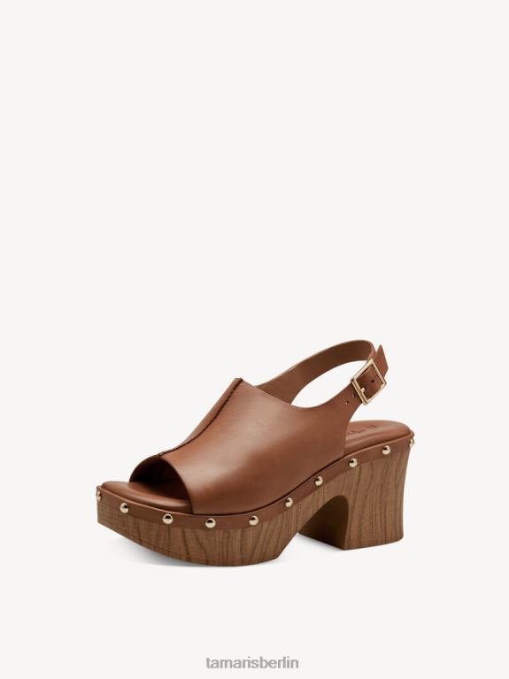 de Tamaris Frauen Sandale aus Leder – Braun/Nuss 0LHV4228 Schuhe